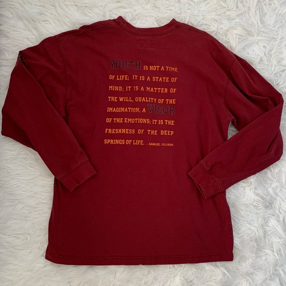 Vintage Men’s Abercrombie & Fitch Maroon Red Long Sleeve Shirt - Picture 4 of 4